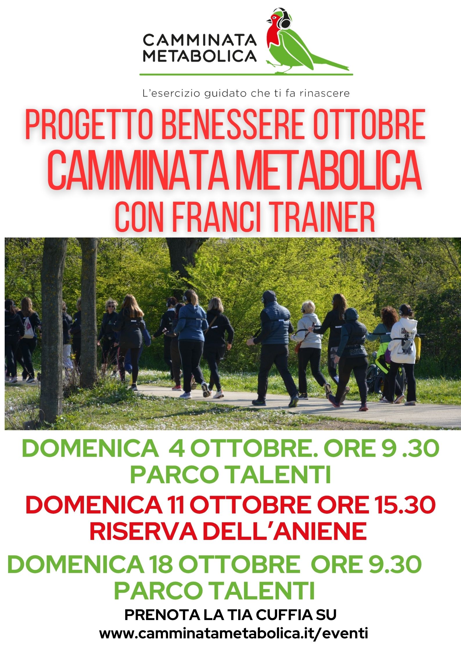 ROMA - PARCO TALENTI “PROGETTO BENESSERE OTTOBRE” 