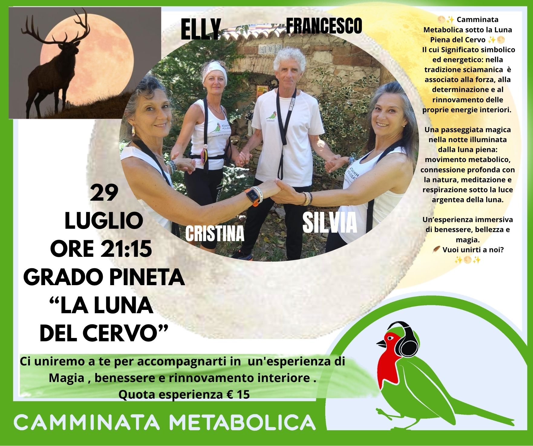 GRADO PINETA (GO)"LA LUNA DEL CERVO" CAMMINATA METABOLICA
