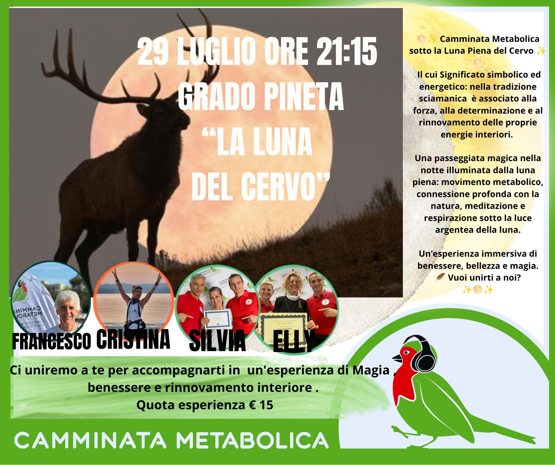 GRADO PINETA (UD)"LA LUNA DEL CERVO" CAMMINATA METABOLICA