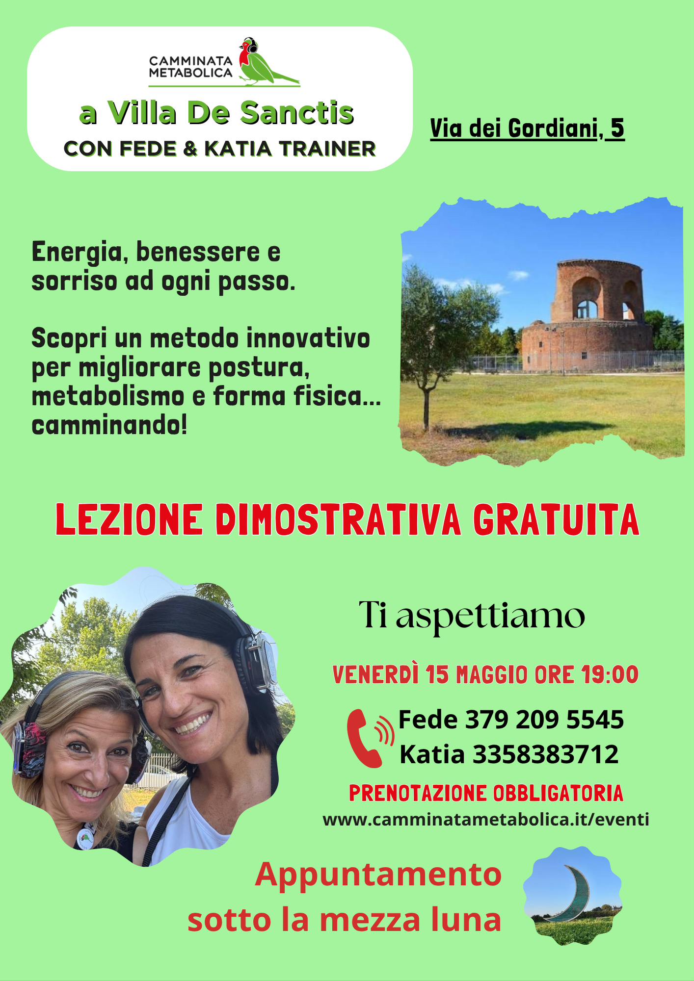 ROMA - SCOPRI CAMMINATA METABOLICA A VILLA DE SANCTIS 🌿