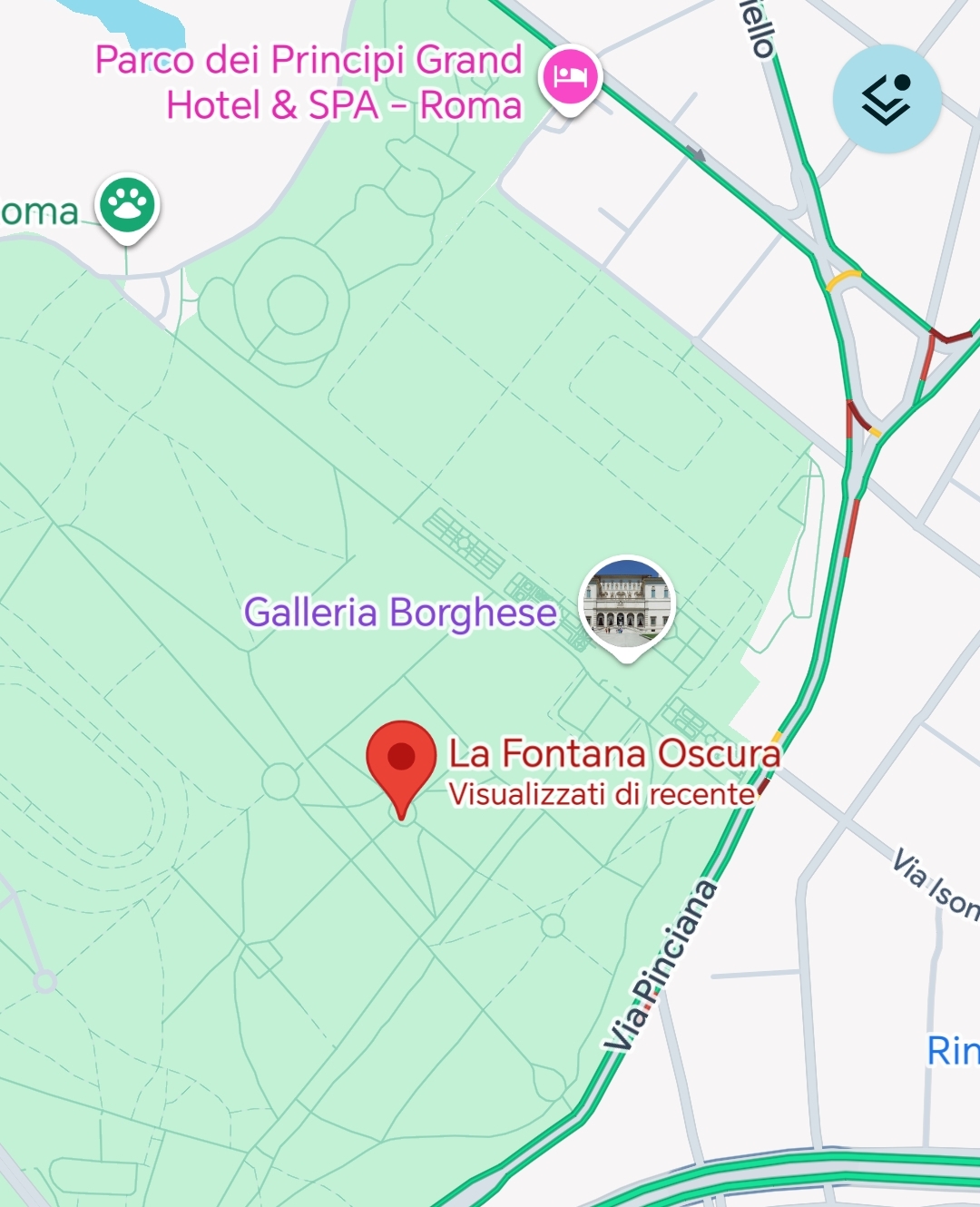 VILLA BORGHESE - FONTANA OSCURA 
