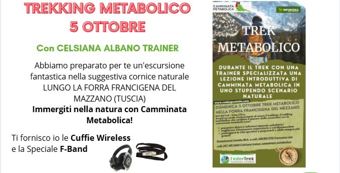 TREKKING METABOLICO - FORRA FRANCIGENA DEL MAZZANO