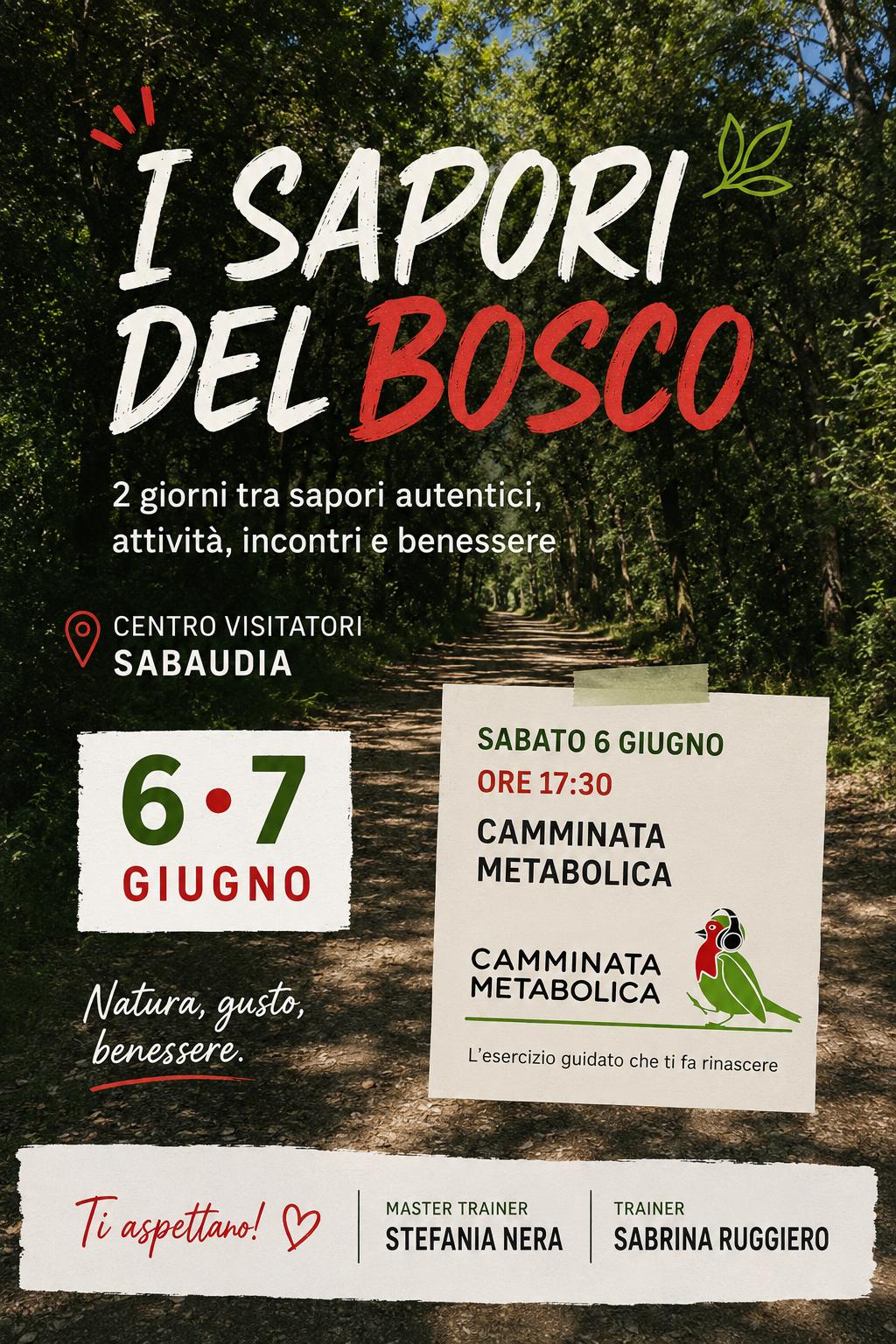 CAMMINATA METABOLICA & "I SAPORI DEL PARCO" SABAUDIA