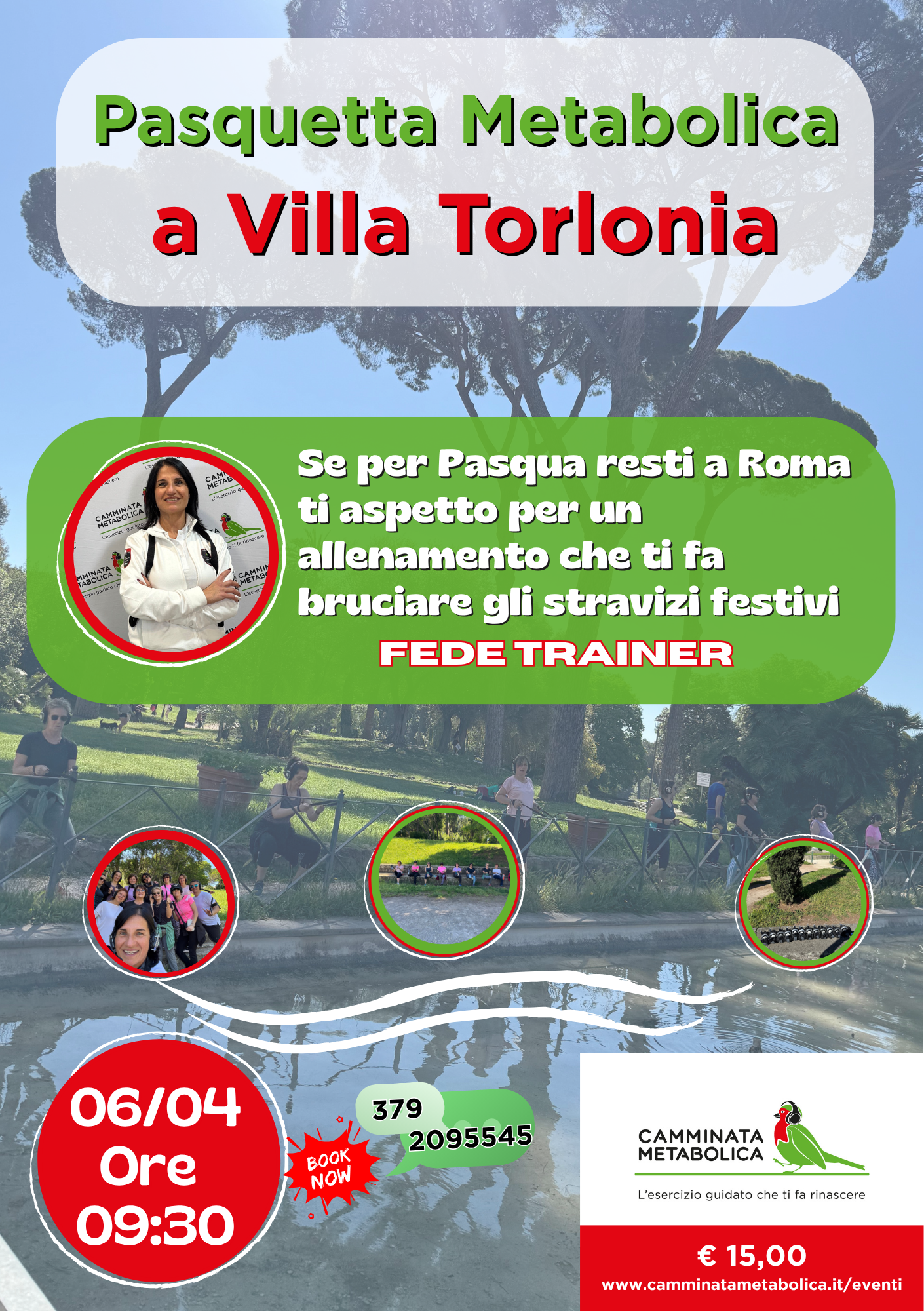ROMA - 🐣 PASQUETTA METABOLICA A VILLA TORLONIA 🏃🏻‍♀️🎧