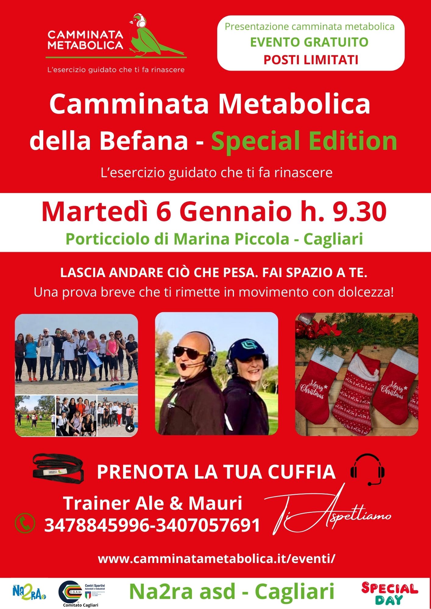 CAMMINATA METABOLICA DELLA BEFANA -  Special Edition  CAGLIARI