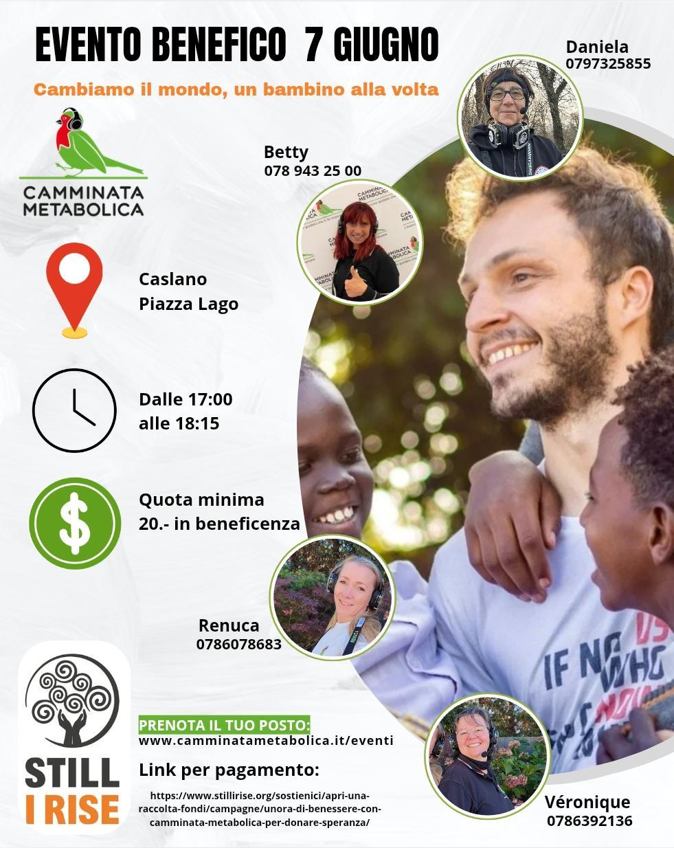 Caslano Camminata Metabolica per STILL I RISE