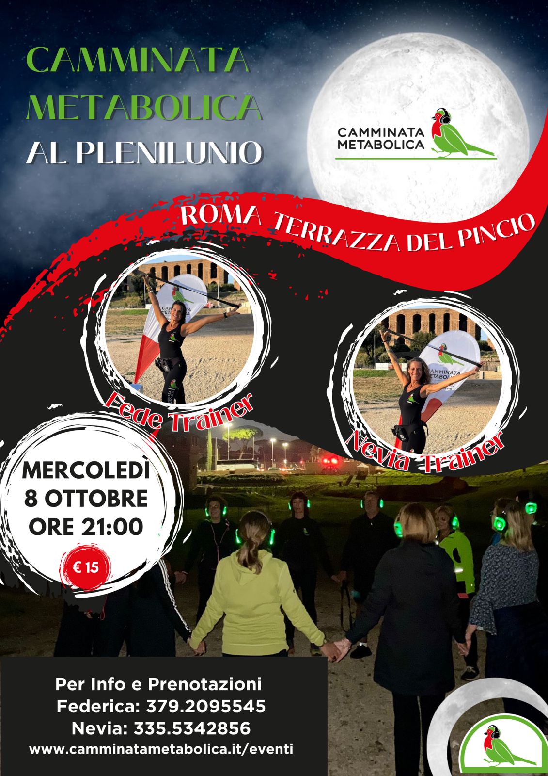 ROMA - CAMMINATA A DUE VOCI AL PLENILUNIO