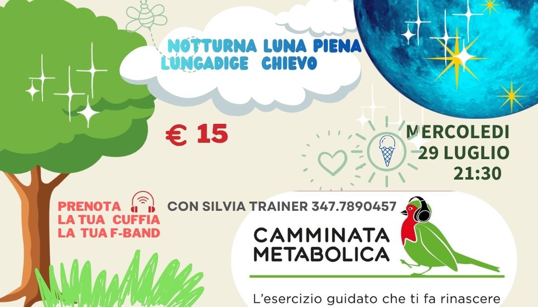 CAMMINATA DI LUNA PIENA LUNGADIGE VR CHIEVO - PONTE CATENA A/R