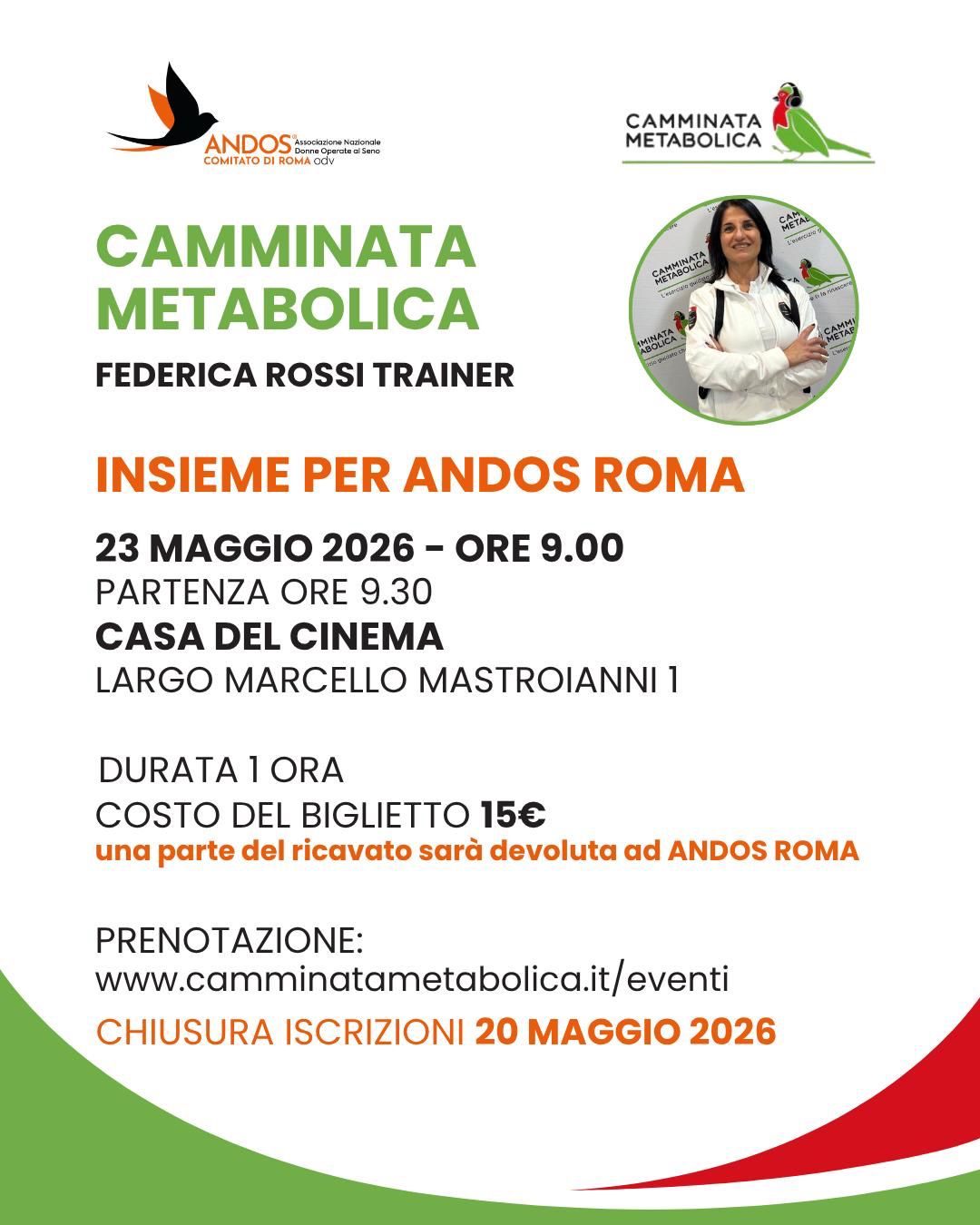 ROMA - CAMMINATA SOLIDALE PER ANDOS ROMA 🧡