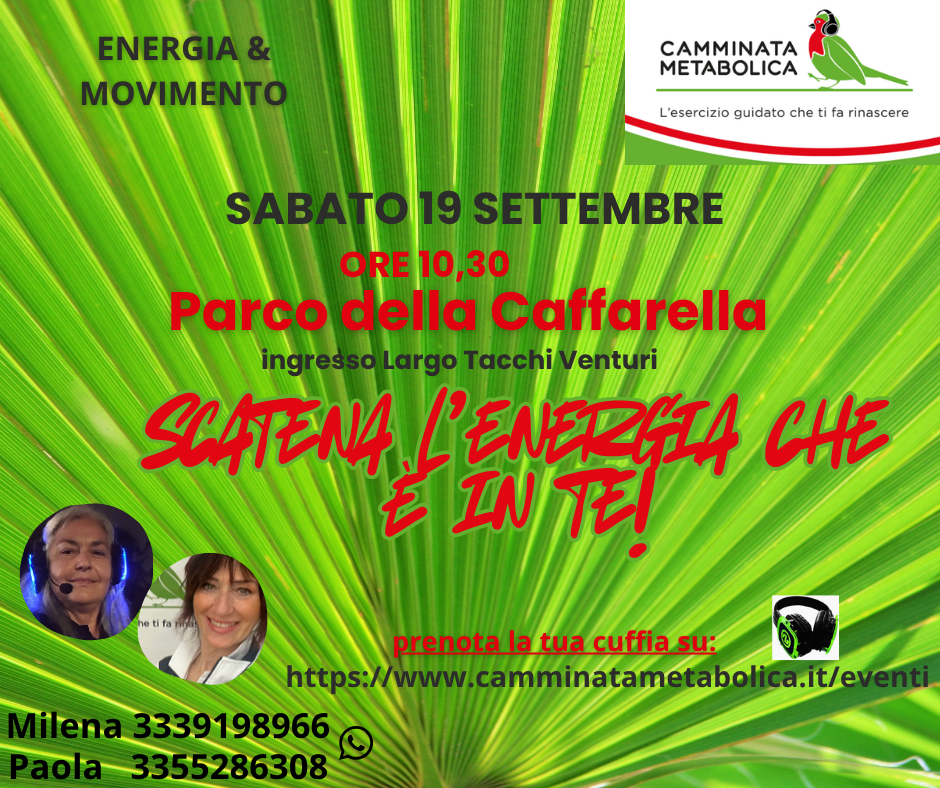 ROMA- ENERGIA E MOVIMENTO AL PARCO DELLA CAFFARELLA