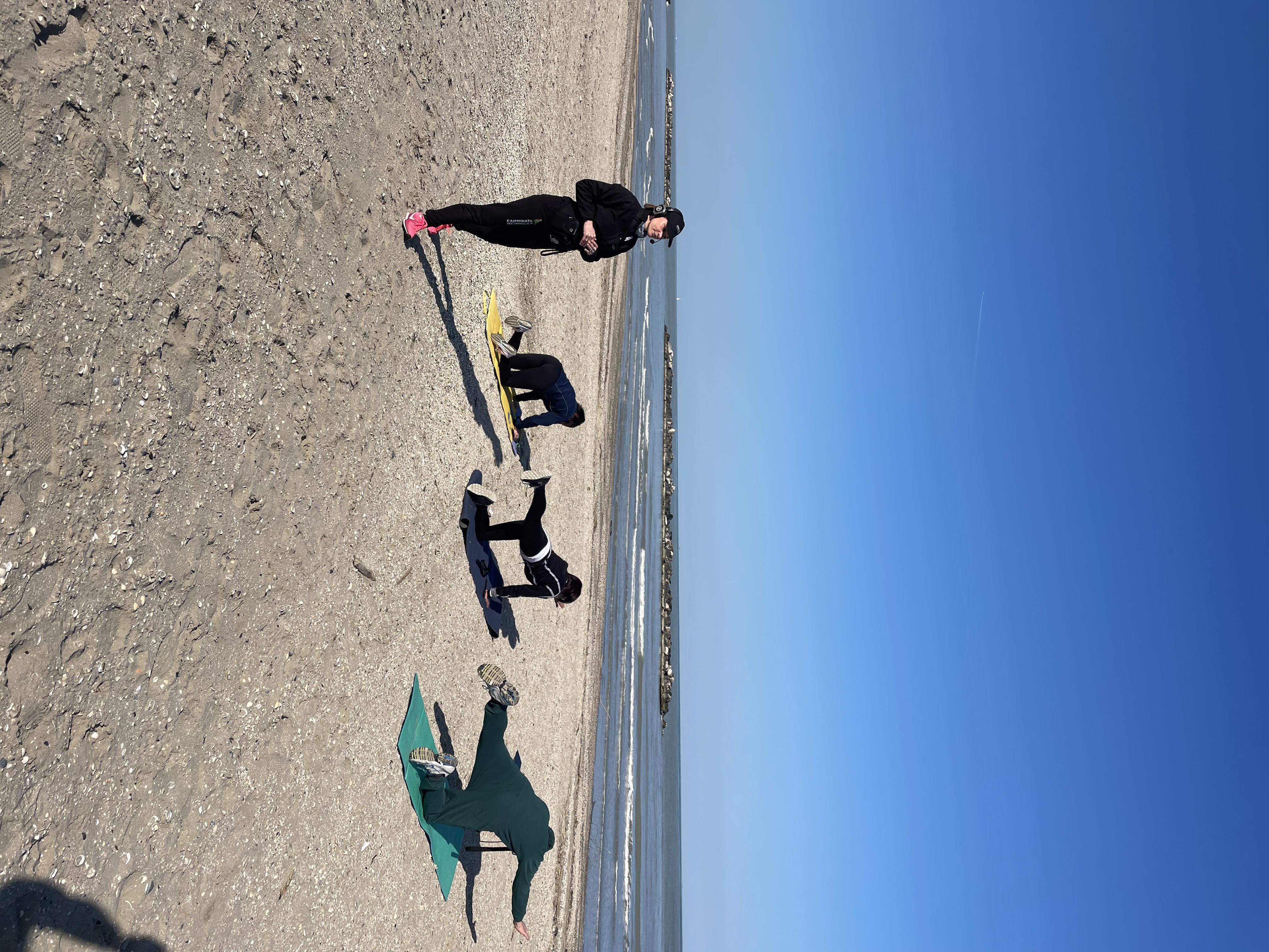 Una lezione lungo il mare al tramonto🌄