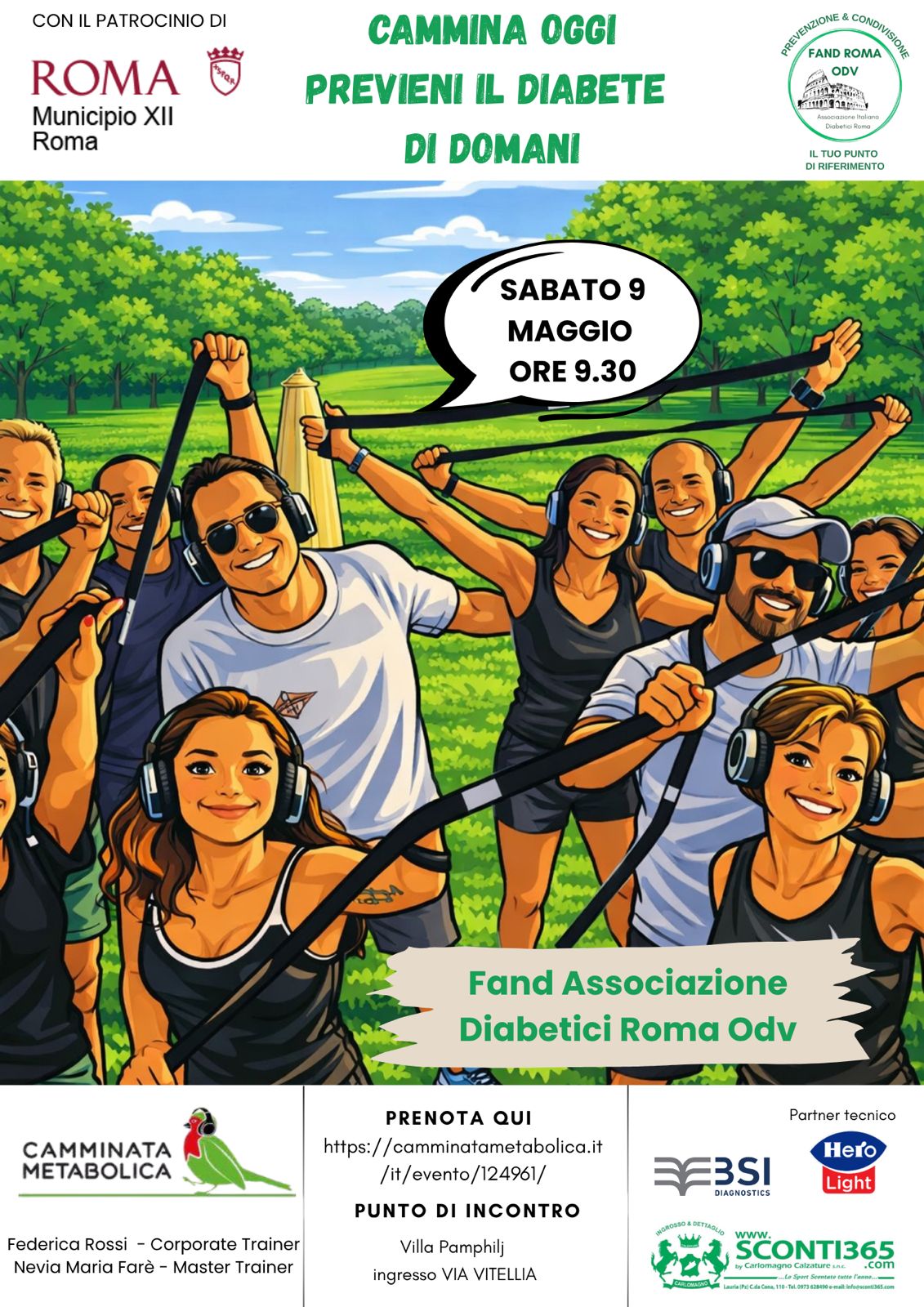 ROMA - CAMMINA OGGI... PREVIENI IL DIABETE DI DOMANI