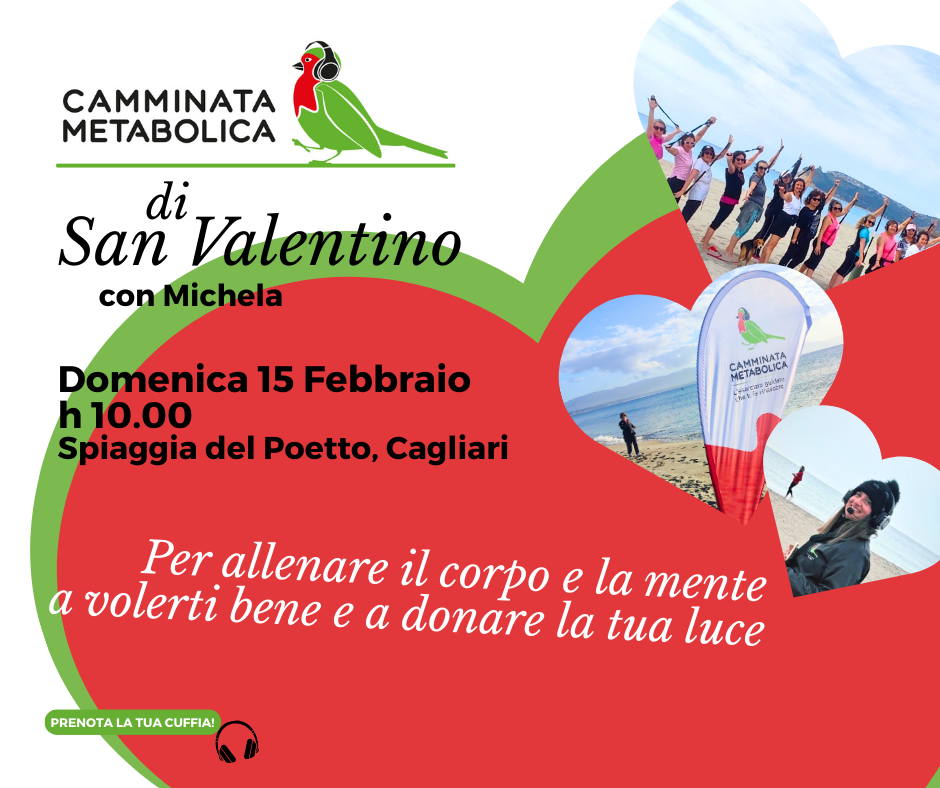 Camminata Metabolica a Cagliari | Per allenare corpo e mente a volerti bene 💚