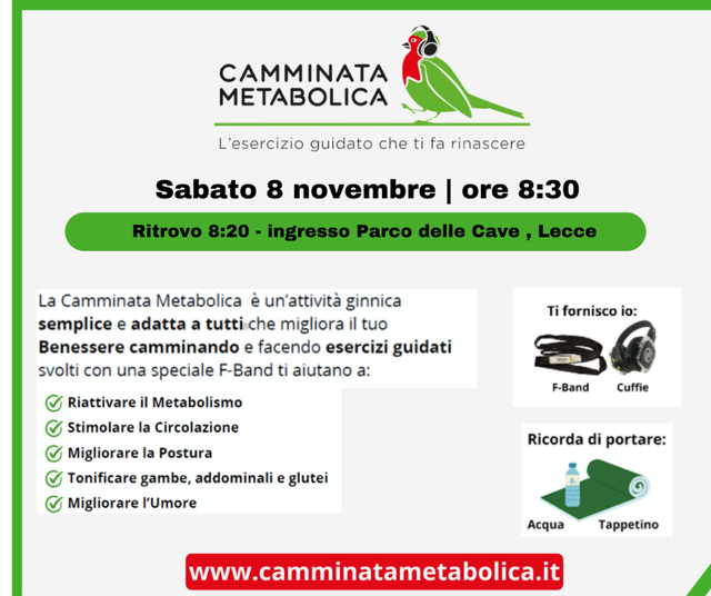 Lecce - Camminata Metabolica Mattutina 