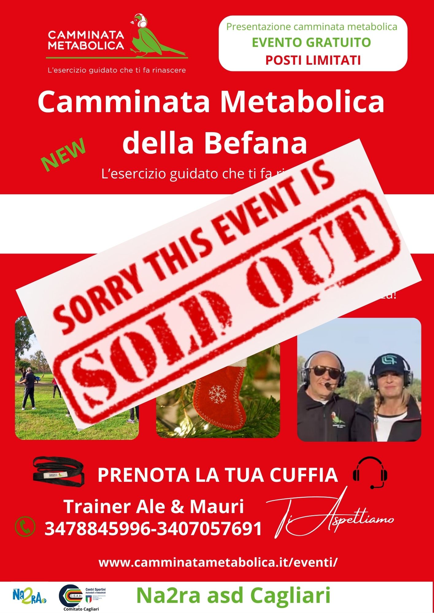 CAGLIARI - Camminata Metabolica della Befana