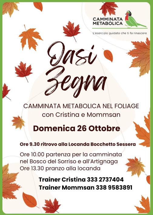 Camminata Metabolica all' Oasi Zegna