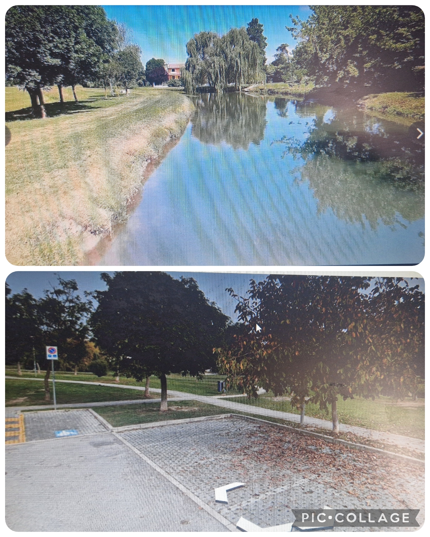 PARCO IN RIVA AL FIUME MUSESTRE -RONCADE- Ritrovo parcheggio pubblico Via Montironco Via Montiron _Roncade- Ve- 