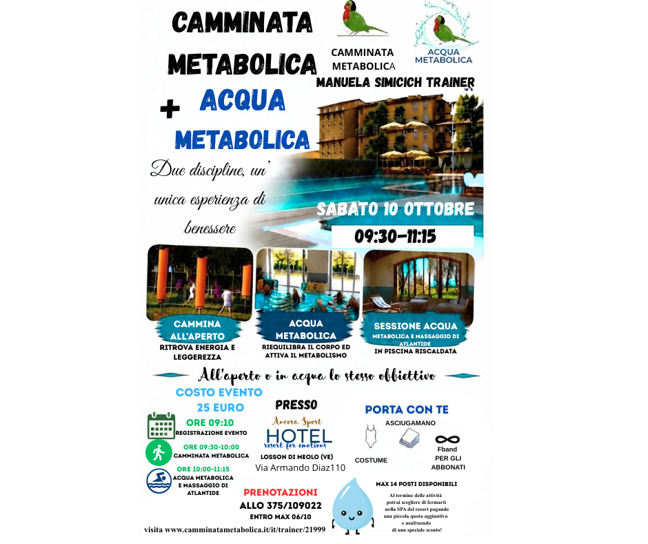 MEOLO - LEZIONE DI ACQUA METABOLICA