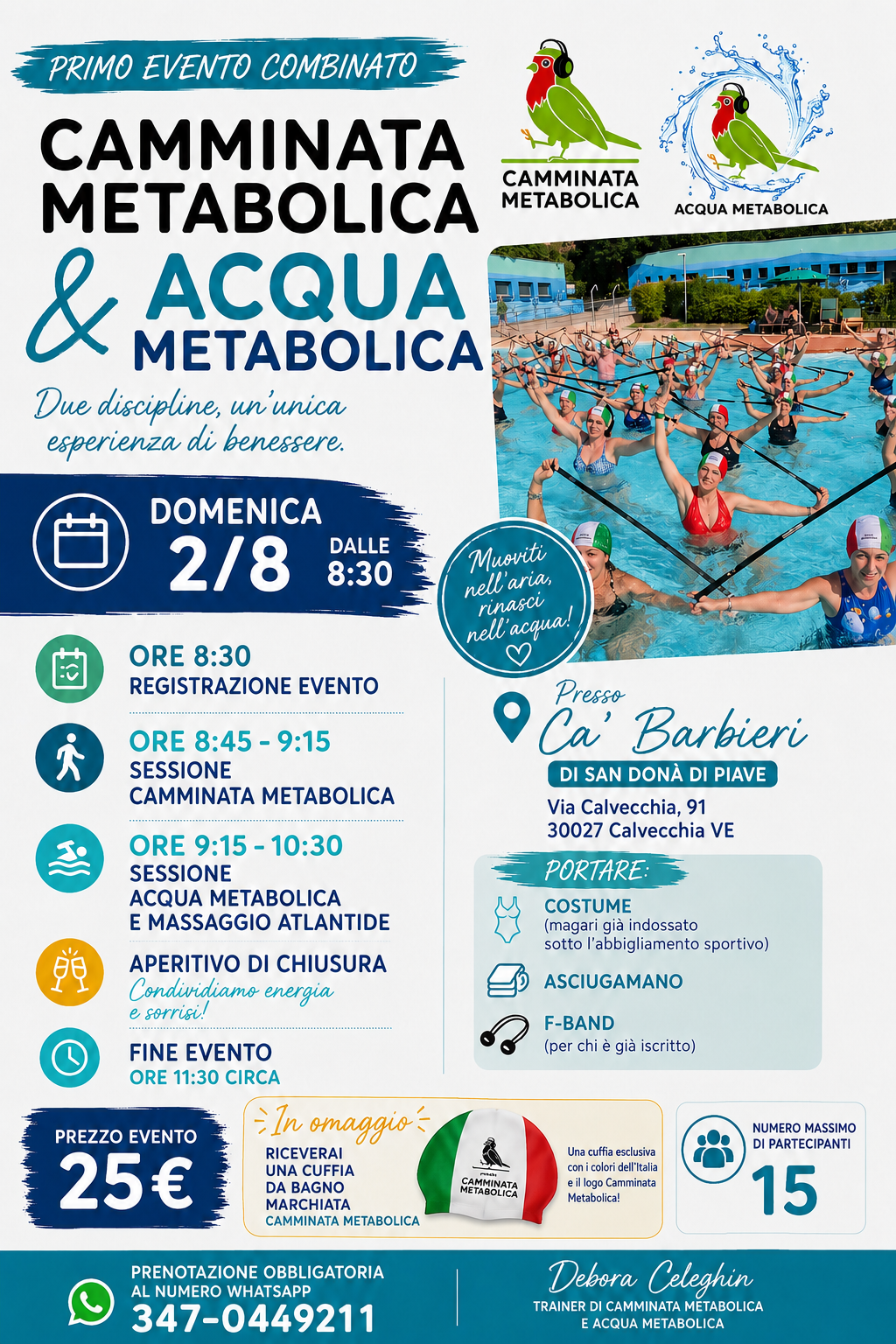 Camminata & Acqua Metabolica + Massaggio di Atlantide 