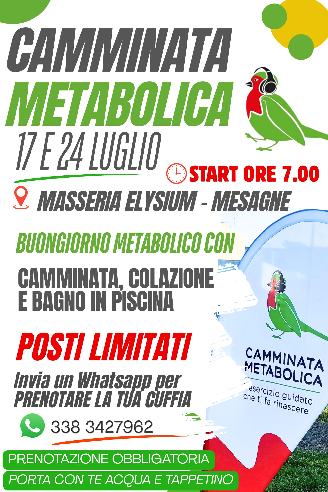 🏃‍♂️ Camminata Metabolica a Masseria Elysium